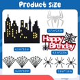 thumbnail image 2 of Fiesta de Halloween con temática de arañas y telarañas de Cake Toppers ZWLIYCHN, 2 of 7