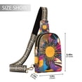 thumbnail image 2 of FORMRS Womens Crossbody Sling Bag Travel Daypack Shoulder Chest Backpack, Futuristic Circles, 2 of 7