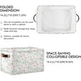 thumbnail image 3 of Storage Basket Cute Llama Foldable Canvas Laundry Baskets Bin Waterproof Inner Layer with Sturdy Handles for Toy Nursery Blanket Clothes 2 Pack, 3 of 7