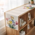 thumbnail image 6 of Table Runners 72 Inches Long Dress Scarves, Colorful Tulips Floral Farmhouse Kitchen/Dining Table Runner, Coffee Tablerunners, Modern Art Watercolor Pastoral 16x72 Inch, 6 of 9
