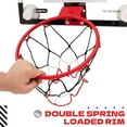 thumbnail image 7 of RUNBOW Indoor Mini Basketball Hoops Backboard with Powerful Suction Cups,Wall Mounted Door Basketball Hoops,Toys with Balls Gifts for Kids Boys Teens (43x30CM Black-White with Scorer), 7 of 7