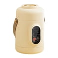 thumbnail image 2 of Multifunctional Health Pot 500W Portable Cooker With Ceramic Glaze Inner & Steamer Small Slow Cooker With 12 Hour Reservation For Porridge Rice Soup & Steaming,Cooking Utensils Set, 2 of 9