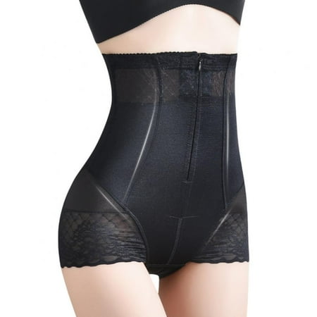 

Female Shaping Underwear Summer Thin Section Underpants Women Shaping Panties High Waist Shaping Boxers Hip-Lifting Bodyshorts Lady Zipper Belly Control Pants