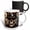 Multicolor, variant on 3drose, Cool Machine Skull in Mechanical Hat with Sensors and Indicators, 11oz Two-tone Yellow Mug