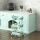 thumbnail image 5 of Rolling Utility Cart Simple Houseware, 3 niveles, turquesa, 5 of 6