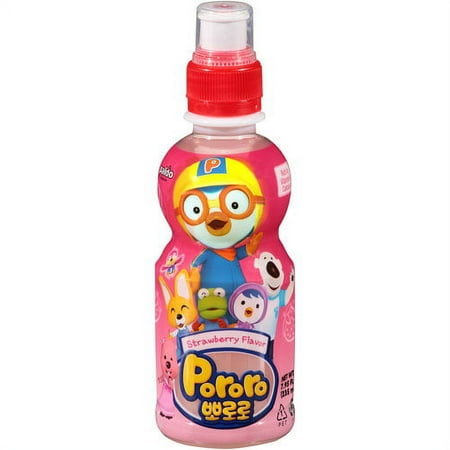 Paldo Pororo Strawberry Flavor Juice Drink, 7.95 fl oz