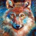 thumbnail image 2 of Baldwin, Marcia 15x15 Black Ornate Wood Framed with Double Matting Museum Art Print Titled - Timber Wolf Abstract, 2 of 4