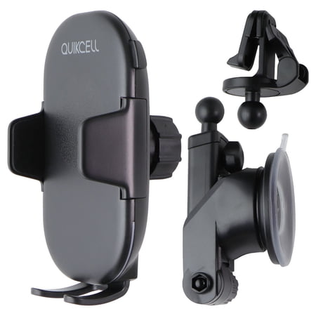 Quikcell DriveDock Charge (15W) Wireless Charging Car Mount – Black Quikcell DriveDock Charge (15W) Wireless Charging Car Mount – Black