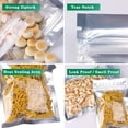 thumbnail image 4 of 7x10cm 100 Grip Foil Ziplock Bags, Small Clear Plastic Bags, Resealable Storage Pouches, Poly Zip Lock Bags, Perfect for Kitchen Storage, Jewelry, Diamond Painting, Small Cookies and Sweets, 4 of 5