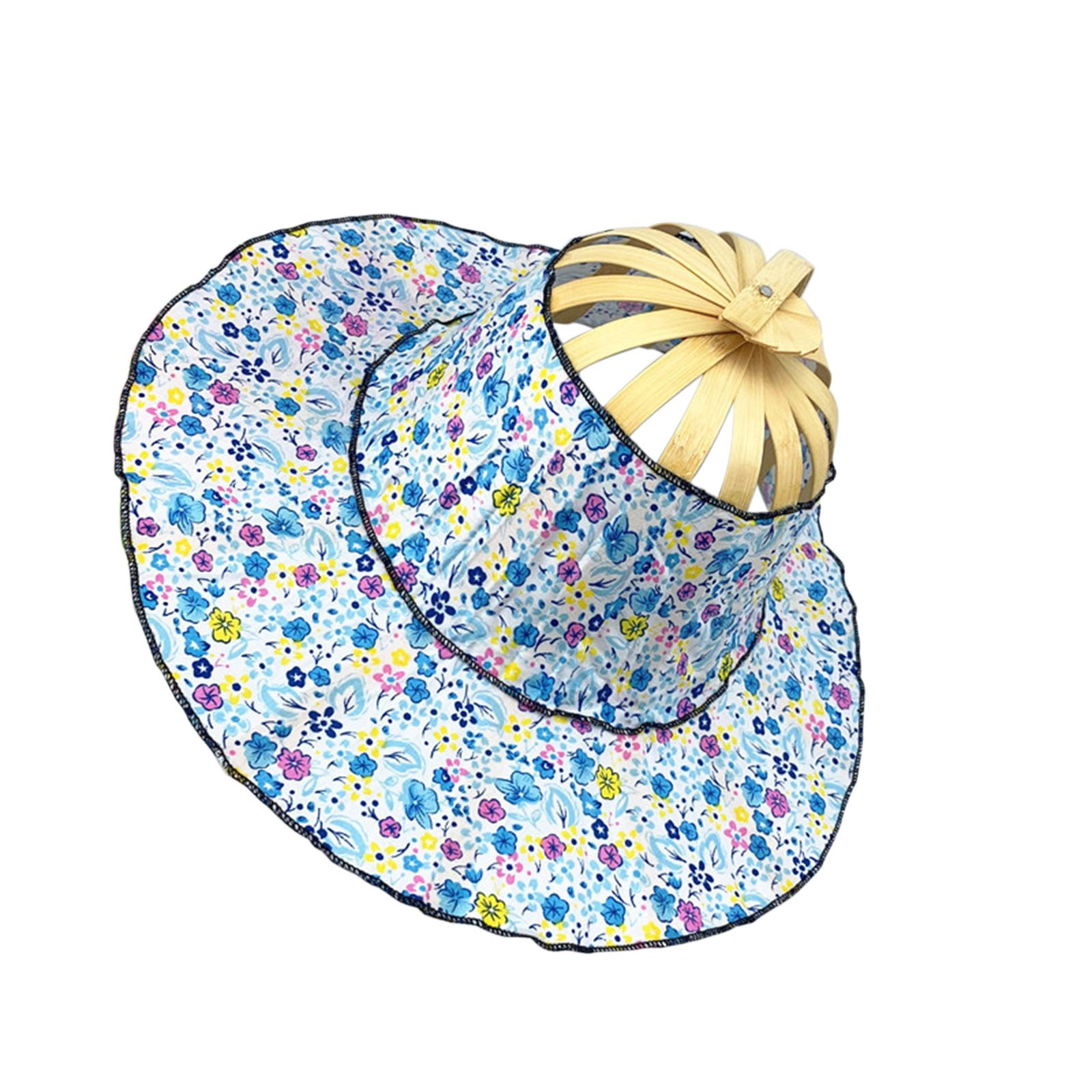 Bamboo Foldable Fan Hat Outdoors Anti 
