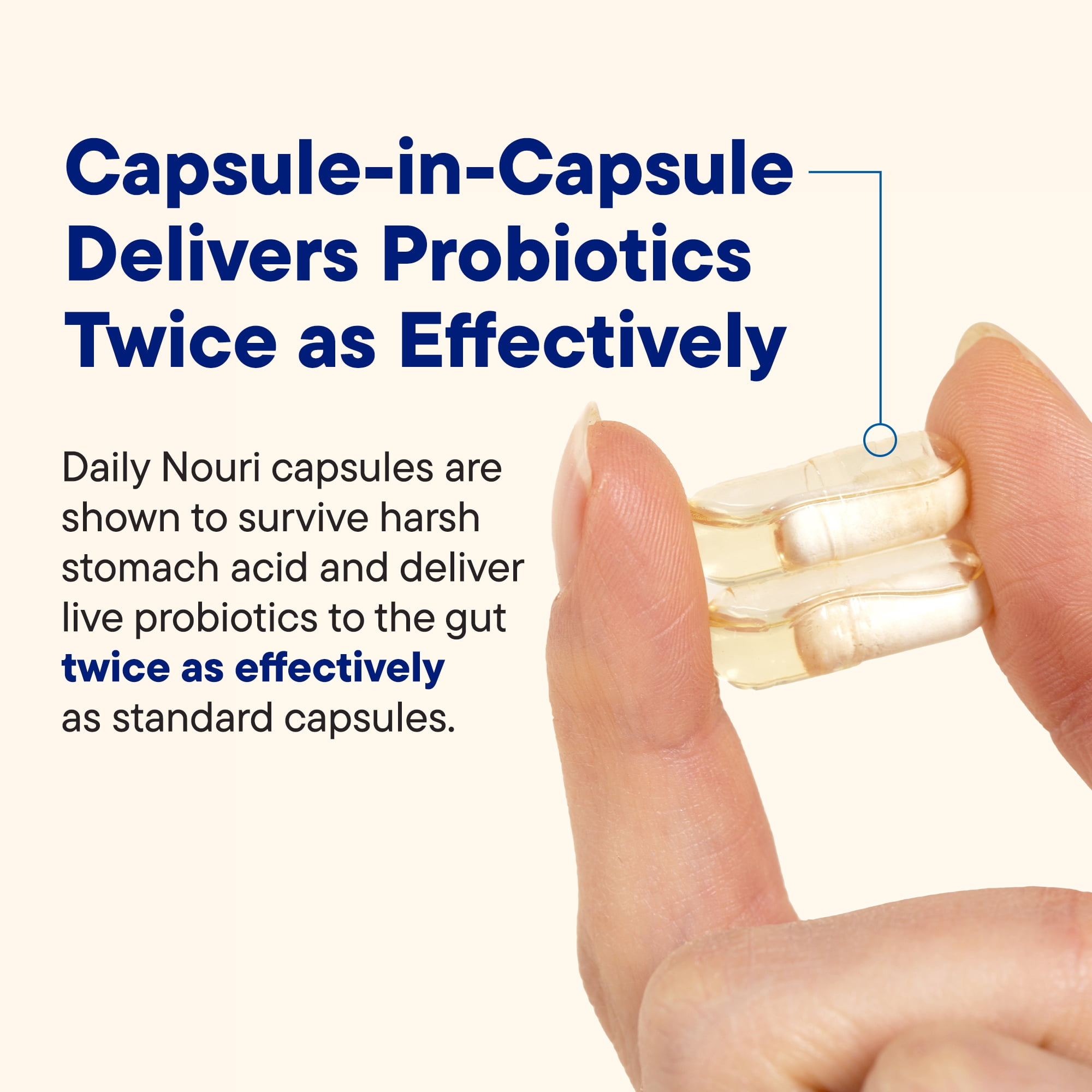Daily Nouri Men’s Complete Probiotic | Supports Digestion, Immunity, Colon Health, Cardiovascular Function, Cholesterol | 5 Clinically Studied Strains + Selenium & Omega