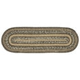 thumbnail image 5 of VHC Brands Espresso Stair Tread, Jute Blend, Oval, Brown Black Tan White, 8.5 x 27 inches, 5 of 5