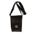 thumbnail image 2 of Ligero cuero suave de gran capacidad salón de peluquería herramientas de peluquería tijeras tijeras bolsa funda de almacenamiento con cinturón ajustab Negro Macarena Barber Waist Holster, 2 of 8