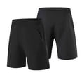 thumbnail image 4 of Mceream Gym Shorts Men Workout Cotton Athletic Shorts with Pockets Elastic Waistband Quick Dry Activewear Shorts Casual Activewear Black XL, 4 of 6