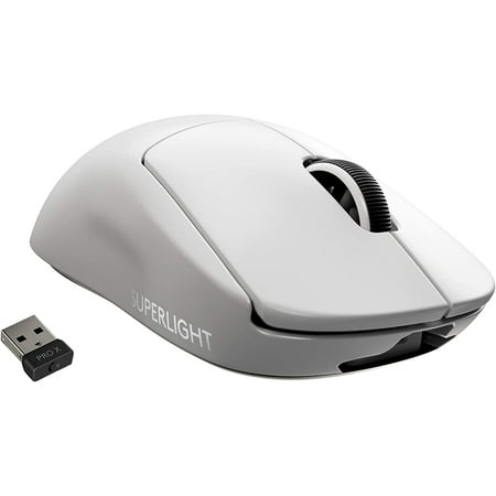 Restored Logitech G Pro X Superlight Wireless Gaming Mouse, White (Refurbished)