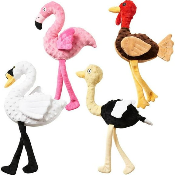 Spot 54712 Love & Earth Birds Dog Toy - Assorted Color - Large - Case of 48