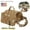 Khaki, variant on Dog Hiking Vest Adjustable Portable Multi-Pocket Vest Outdoor Camping Travel Multi-Pocket Vest Hiking Jacket for Dog with Pockets Medium Large Dogs only Black and Khaki