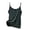 Dark Green, variant on Women Solid Color V Neck Thin Strap Camisole Sleeveless Fitted Vest Tank Top For Women For Innerwear Layering Black,L