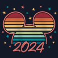 thumbnail image 2 of Girl's Mickey & Friends Colorful Retro Sunset 2024 Graphic T-Shirt, 2 of 4