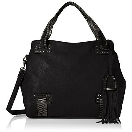 MG Collection - MG Collection Tassel Hobo Bag - Black - One Size ...