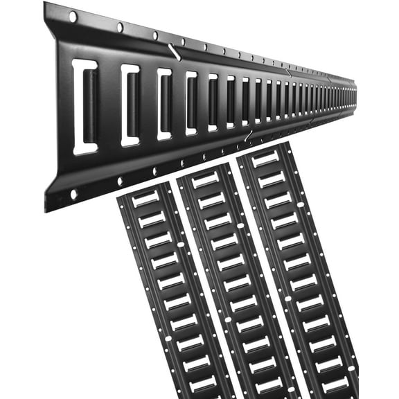 VEVOR E Track Tie Down Rail Kit,5' Steel Rails,4 Pack, Secure Cargo & Heavy Loads Up to 2000 lbs, Heavy Duty Etrack Rails with Screws for Garages, Vans, Trailers, Motorcycle Tie Downs, ATV Mountings