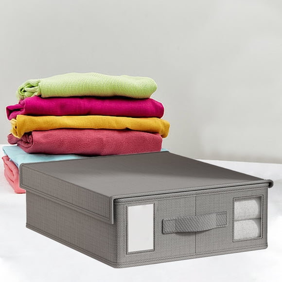 Wzzjkit Clothes Storage Bag Foldable Blanket Storage Containers for Organizing Bed Linen Closet Organizer