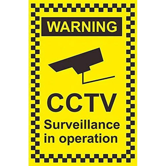 Warning Sign CCTV Surveillance in Operation Sign Business Sign 12X8 Inches Metal Tin Sign