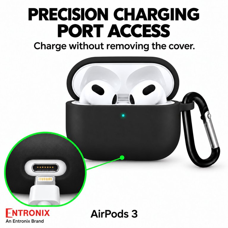 Entronix AirPods 3 Silicone Case with Carabiner photo 5