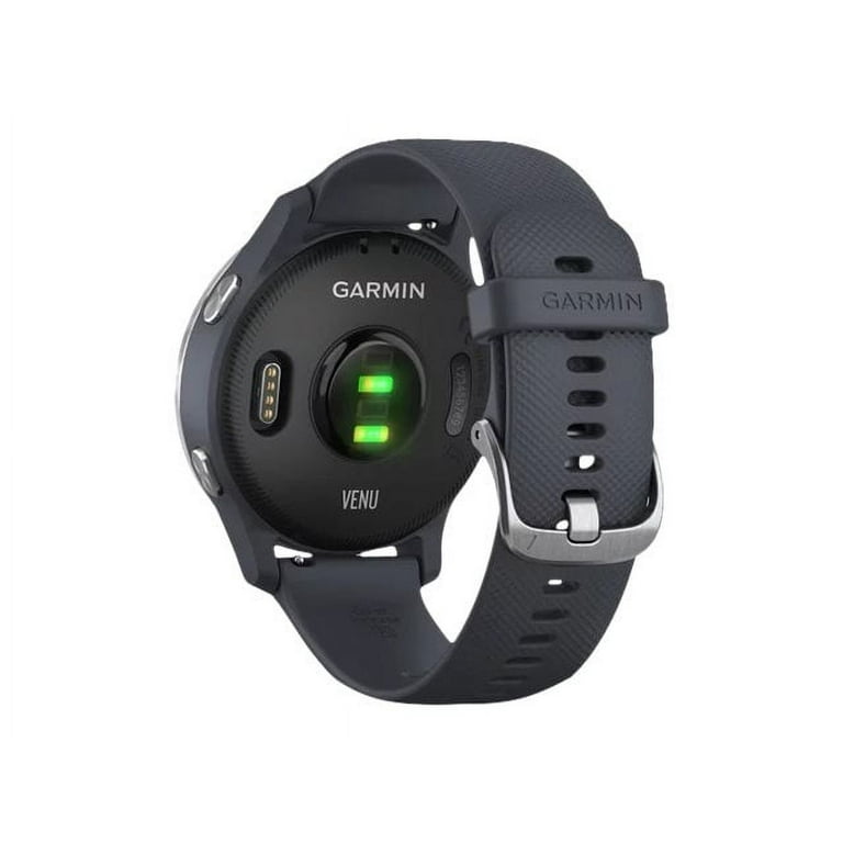 Garmin Venu® Smart Watch, Blue Granite with Silver Hardware 