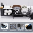 thumbnail image 4 of Runnatal Escurridor de platos grande con juego de escurridor, escurreplatos extensible, soporte para utensilios, portavasos, escurridor de platos expandible para encimera de cocina, 4 of 5