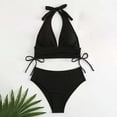 thumbnail image 6 of Afdoent Tankini Swimsuits For Women Solid Drawstring Side Tank Top Brief Tankini Swimwear Set Beach Swimwear 2026, 6 of 6