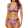 thumbnail image 1 of Attraco Women's Triangle Bikini High Cut Swimsuit V Neck Two Piece Swimsuit, 1 of 7