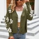 thumbnail image 1 of Puntoco Blusa de manga larga con cuello en V y estampado casual para mujer Puntoco Puntoco-1, 1 of 6