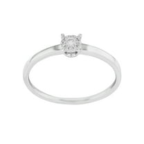 Bliss by Damiani 18k White Gold Diamonds Engagement Ring 0.08cttw Size 6.5