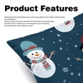 thumbnail image 2 of Snowman Elegant Velvet Throw Pillow Covers Set with Unique Patterns - 16x16", 18x18", 20x20" - Pack of 2 for Chair Pillow Covers and Various Occasions, 2 of 6