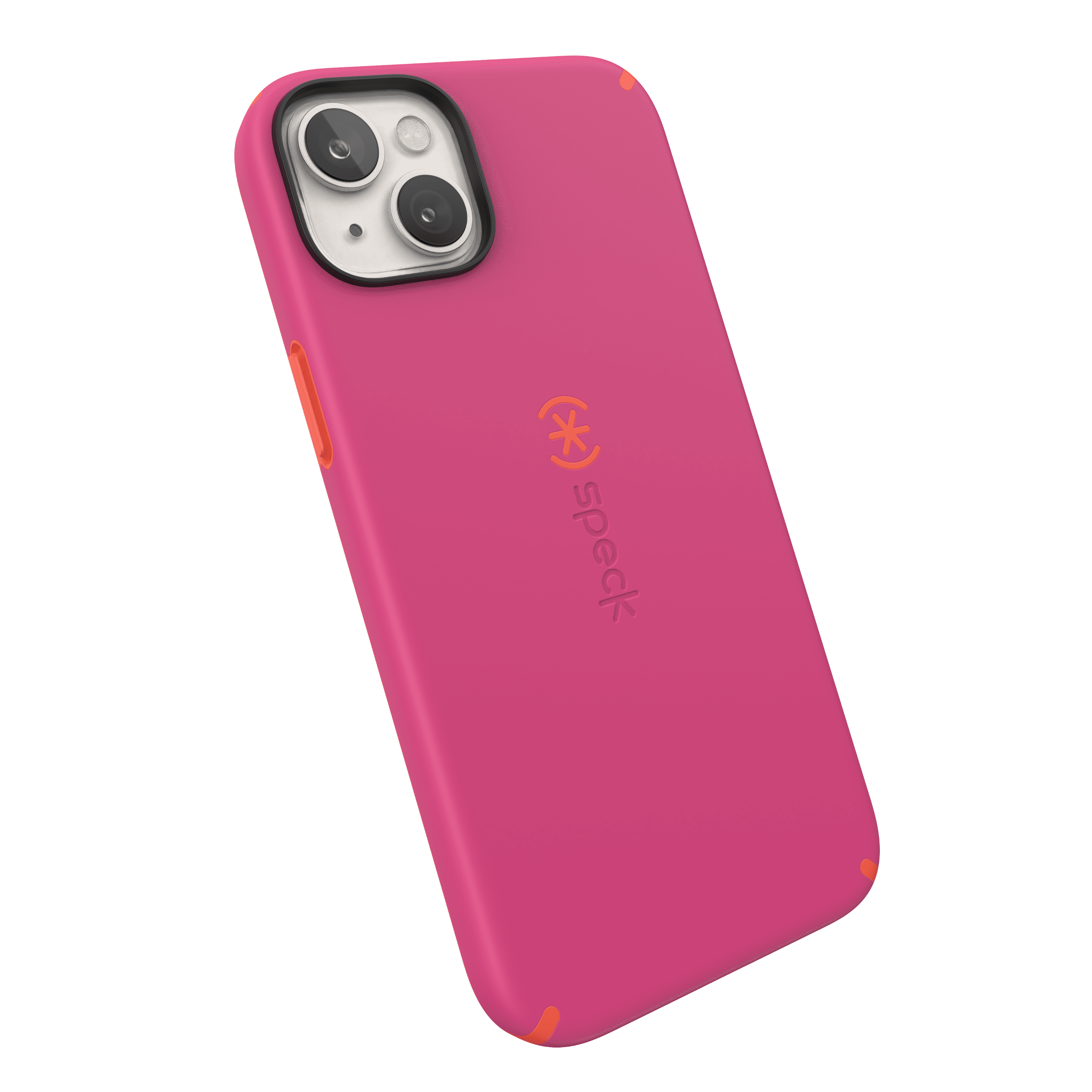 Speck iPhone 14 Plus CandyShell Pro with MagSafe Case in Digital Pink and Energy Red