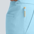 thumbnail image 6 of Havenre Mens Stretch Golf Shorts Flat Front Quick Dry Chino Dress Shorts for Men Casual Button Stretch Elastic Waist Work Shorts with Pockets Light Blue XXXXL, 6 of 7