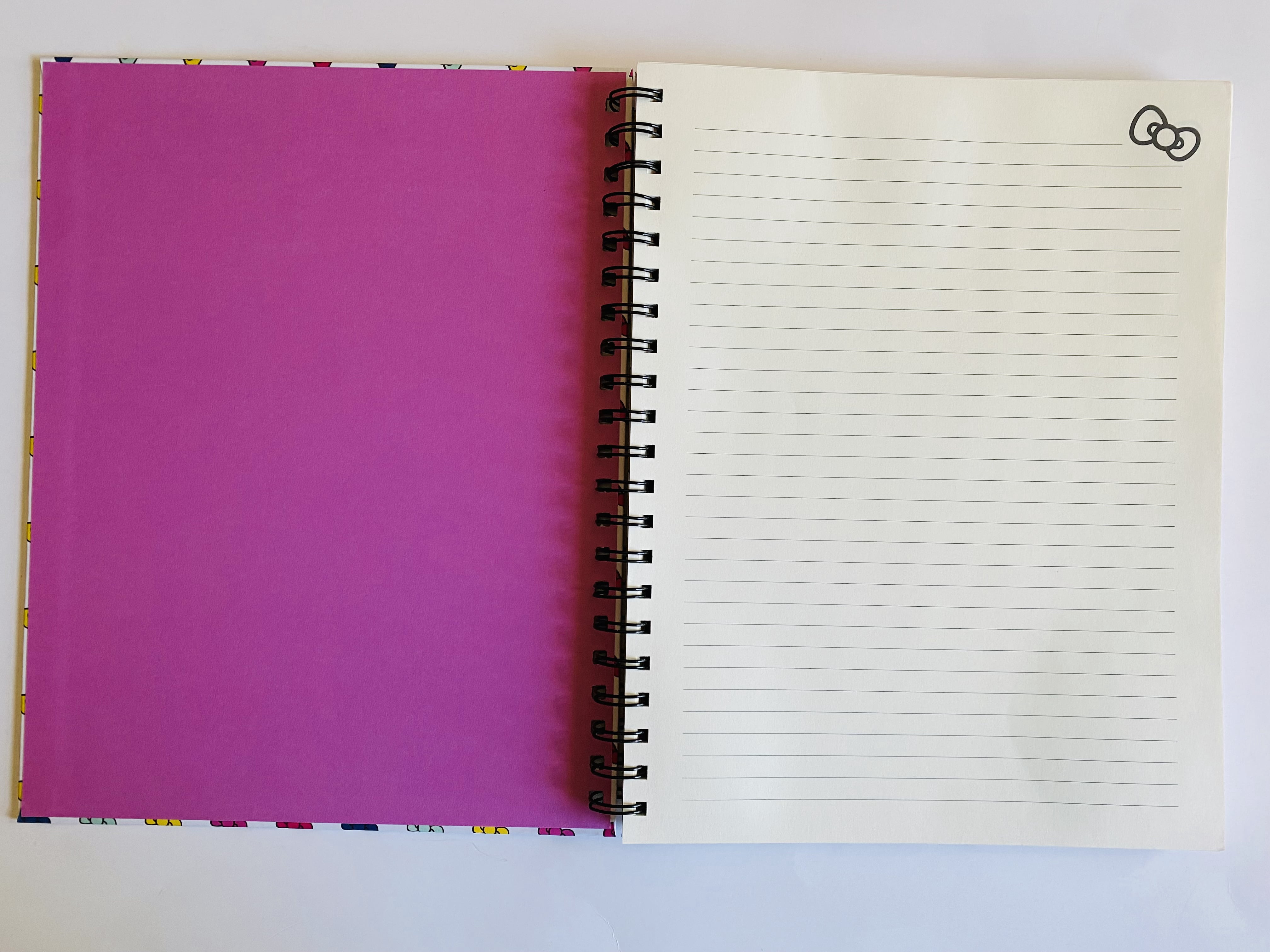 Hello Kitty Large Spiral Notebook Hard Cover College Ruled Lined 160 pages