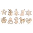 thumbnail image 2 of 2 Sets Christmas Tree Pendant Wooden Discs Christmas Tree Pendant Wooden Scatter Decoration Tree Decoration Christmas Tree Decoration Christmas Decora, 2 of 4