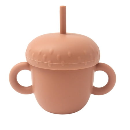 

150ML Water Bottle Kids Solid Color Water Cup with Straw and Double Hand Grip for Boys Girls