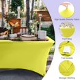 thumbnail image 2 of Mantel ABCCANOPY de elastano amarillo de 6 pies para mesa rectangular, 2 of 6