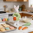 thumbnail image 6 of Green Easter Sweater Bunny Resin Ornament Figurine For Indoor Home Desktop Living Room Outdoor Garden Yard And Holiday Party Decoration 5.9X2.56X2.56 Inch, 6 of 7