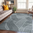 thumbnail image 6 of World Rug Gallery Bohemian Stripe Waves Area Rug - Cream 5'x7', 6 of 8