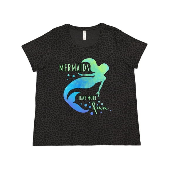 Inktastic Mermaids Have More Fun Women's Plus Size T-Shirt