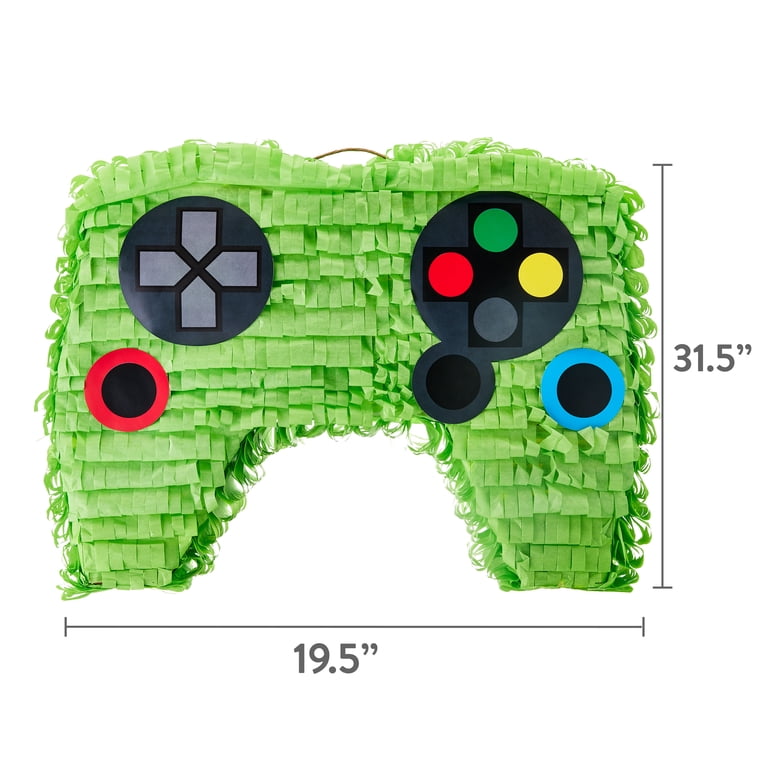Way To Celebrate Green Game Controller Party Pinata, 20" x 15" photo 5