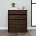 thumbnail image 6 of Prepac Astrid Modern 4-Drawer Vertical Dresser, Espresso, 6 of 11