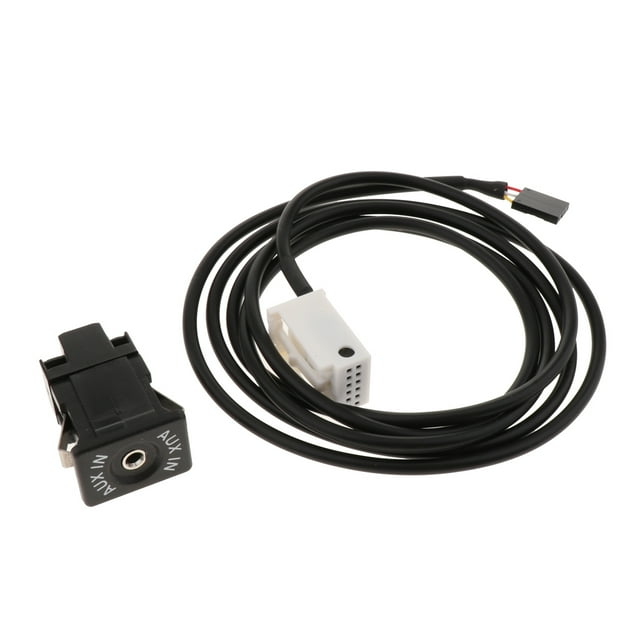 jinwen AUX Cable,Car AUX Switch Socket with Wire Harness Cable Adapter for R50 R52 R53