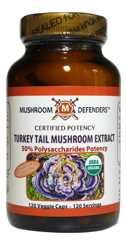 Turkey Tail Organic Extract 50 Polysaccharide Potency Mushroom
