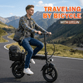 thumbnail image 5 of 14" Foldable Electric Bike, 500W Commuter Ebike for Adults, Mini Ebike with Basket, 36V 12Ah Battery, 18MPH & 20 Miles, UL2849, 5 of 10