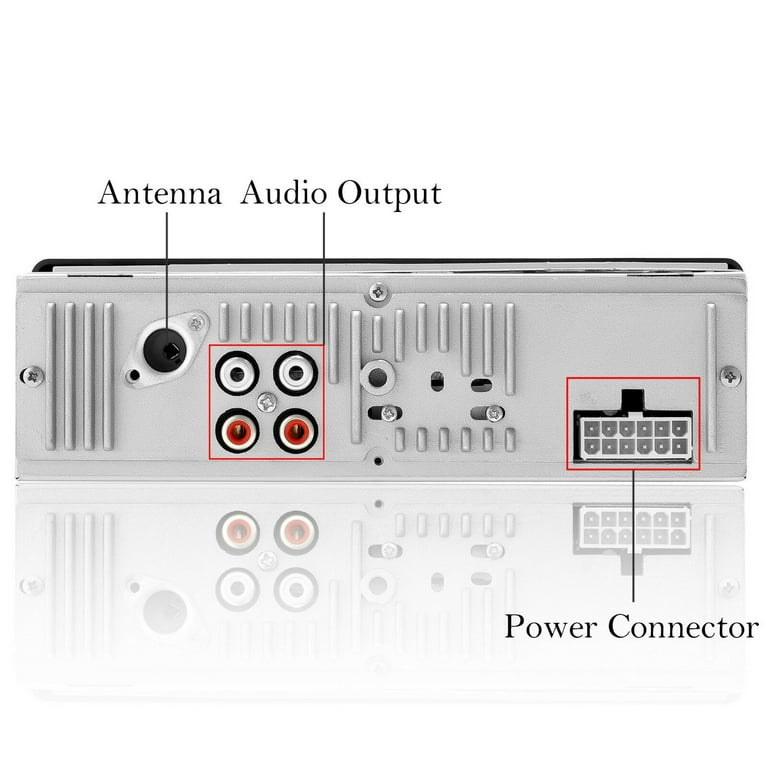 Car In-Dash Bluetooth Stereo Audio FM Radio Aux Input Receiver SD USB MP3  Radio Player 